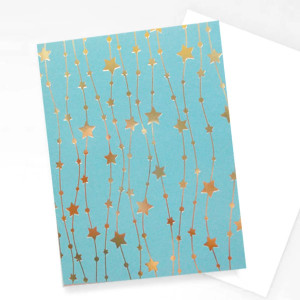 boho kartki świąteczne, turkusowe kartki na święta Bożego Narodzenia, gwiazdki kartki świąteczne, ładne kartki dla firm, kartki na Nowy Rok, noworoczne kartki z gwiazdkami