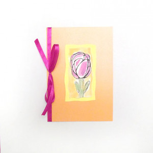 kwiatek kartka bez życzeń, kartka ręcznie malowana, zaproszenie bez tekstu, podziękowanie, kartki bez życzeń, fajne kartki