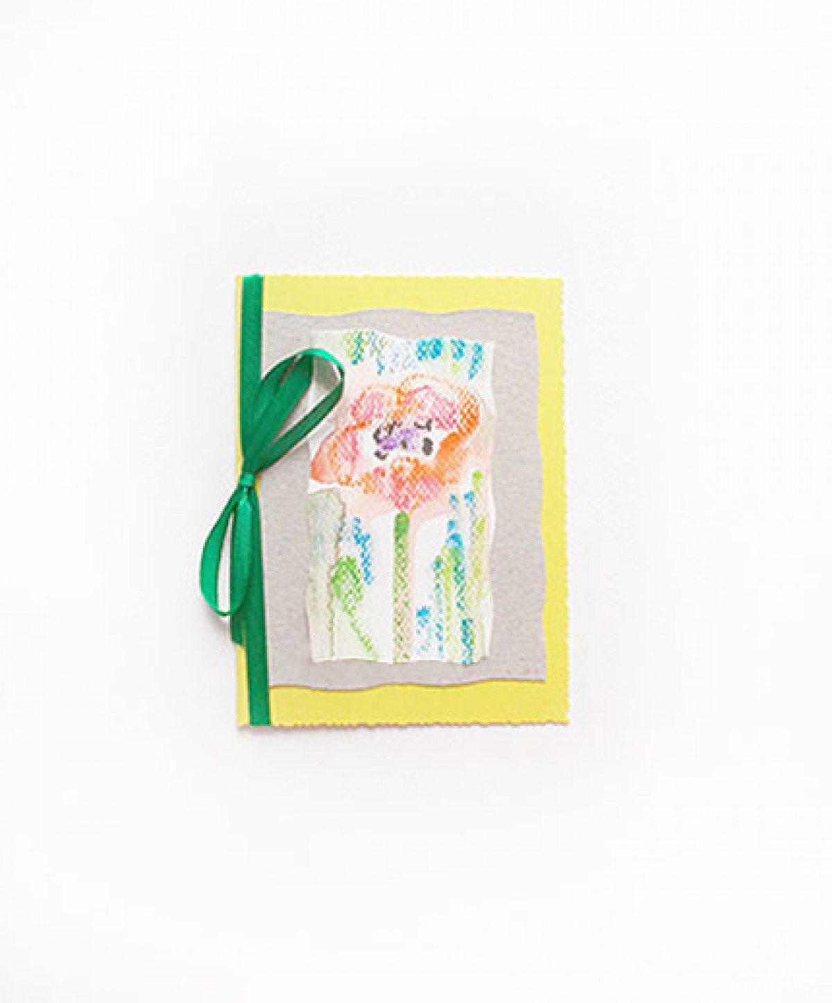kwiatek kartka bez życzeń, malowana kartka okolicznościowa, kartka dla dziewczyny, kartka z kwiatkiem