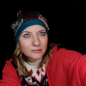 Czapka patchworkowa smerfetka uniwersalna