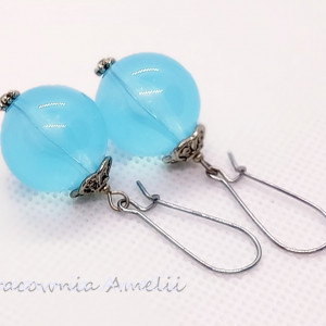 kule akryl transparentne turkus