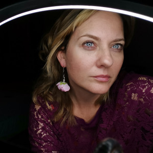 Kolczyki róże pudrowe