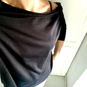 Bluzka oversizowa czarna