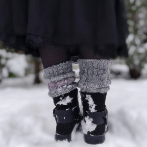 Getry, ocieplacze na nogi, mankiety - Szare