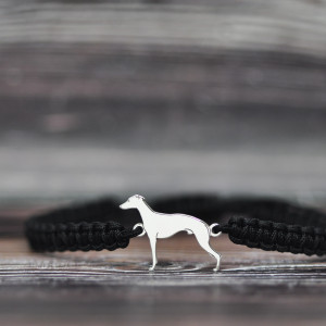 Whippet / Chart angielski -bransoletka, srebro 925