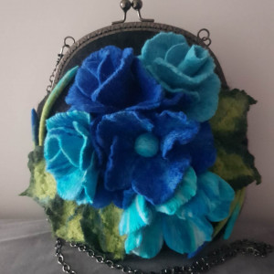 Torebka  bukiet kwiatów