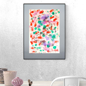 minimalistyczna grafika 30x40, abstrakcyjny rysunek do domu, nowoczesny obrazek  A3, minimalizm dekoracja na ścianę, nowoczesny rysunek do loftu, abstrakcja obraz