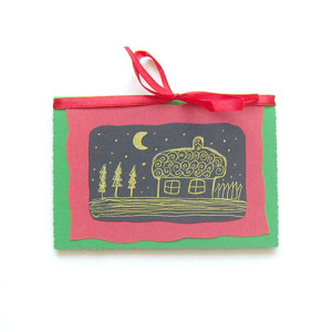 domek kartka na Boże narodzenie, świąteczne kartki ręcznie rysowane, rustykalne kartki bez życzeń, dom kartka, kartka z domem, hand made kartki dla firm