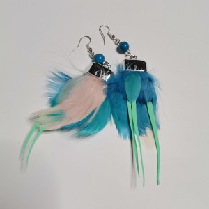 Kolczyki pióra duze