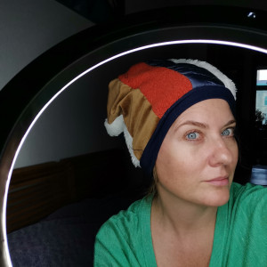 Czapka patchworkowa uniwersalna  kolorowa