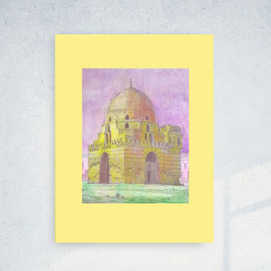 retro plakat A3, retro grafika na ścianę, 30x40 plakat, vintage plakat, podróże plakat, afryka plakat, architektura plakat, boho dekoracja na ścianę