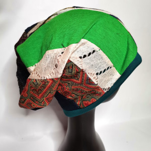 Czapka patchworkowa uniwersalna  kolorowa