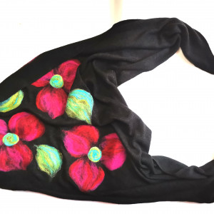 Chusta czarna merino