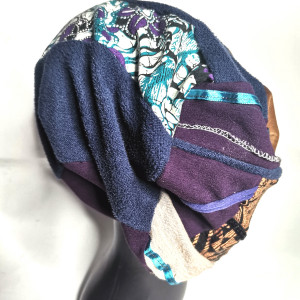 Czapka patchworkowa   kolorowa