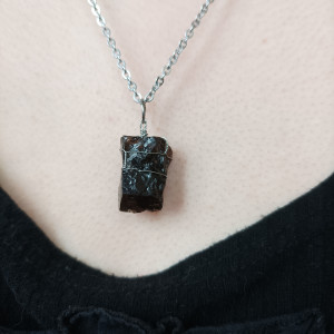 Naszyjnik z Kwarcem dymnym