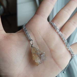 Naszyjnik z Kwarcem dymnym