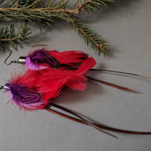 Kolczyki lekkie bujne