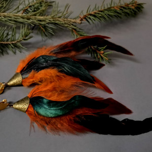 Klipsy długie etno boho folk