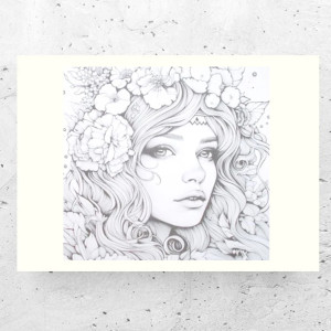 biało czarny plakat A4, boho plakaty do domu, dziewczyna plakat 21x30, nowoczesne plakaty na ścianę, kobieta plakat biało czarny, mały plakat do salonu, fajne plakaty, plakat do biura