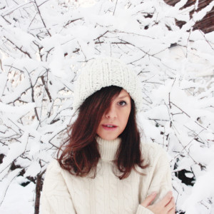 Czapka beanie handmade melanż