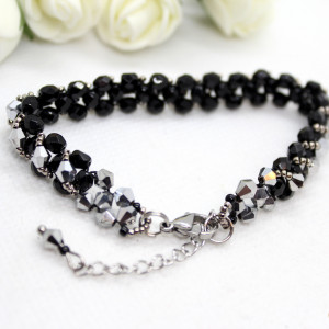 delikatna bransoletka z kryształków