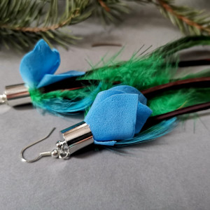 Kolczyki lekkie bujne