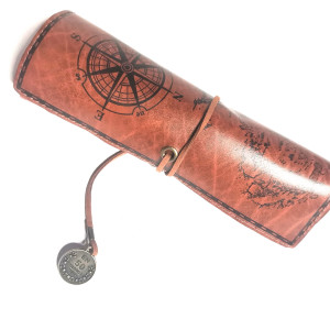 Piórnik kosmetyczka retro