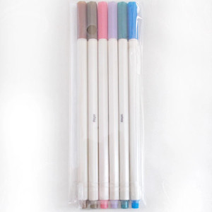 pędzelkowe markery metaliczne, pędzelkowe pisaki kayet, komplet flamastrów pędzelkowych, artystyczne markery kayet