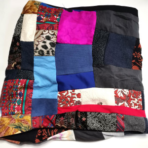 Komin patchworkowy kolorowy milutki