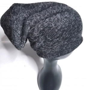Czapka grafitowa damska