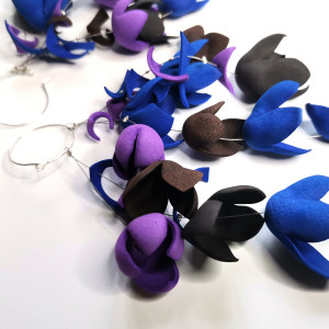 Kolczyki kwiaty duze