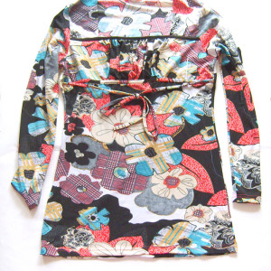 boho bluzka xl,  kolorowa bluzka długi rękaw,  bluzka w kwiaty, kwiatki bluzka, nowa bluzka we wzory