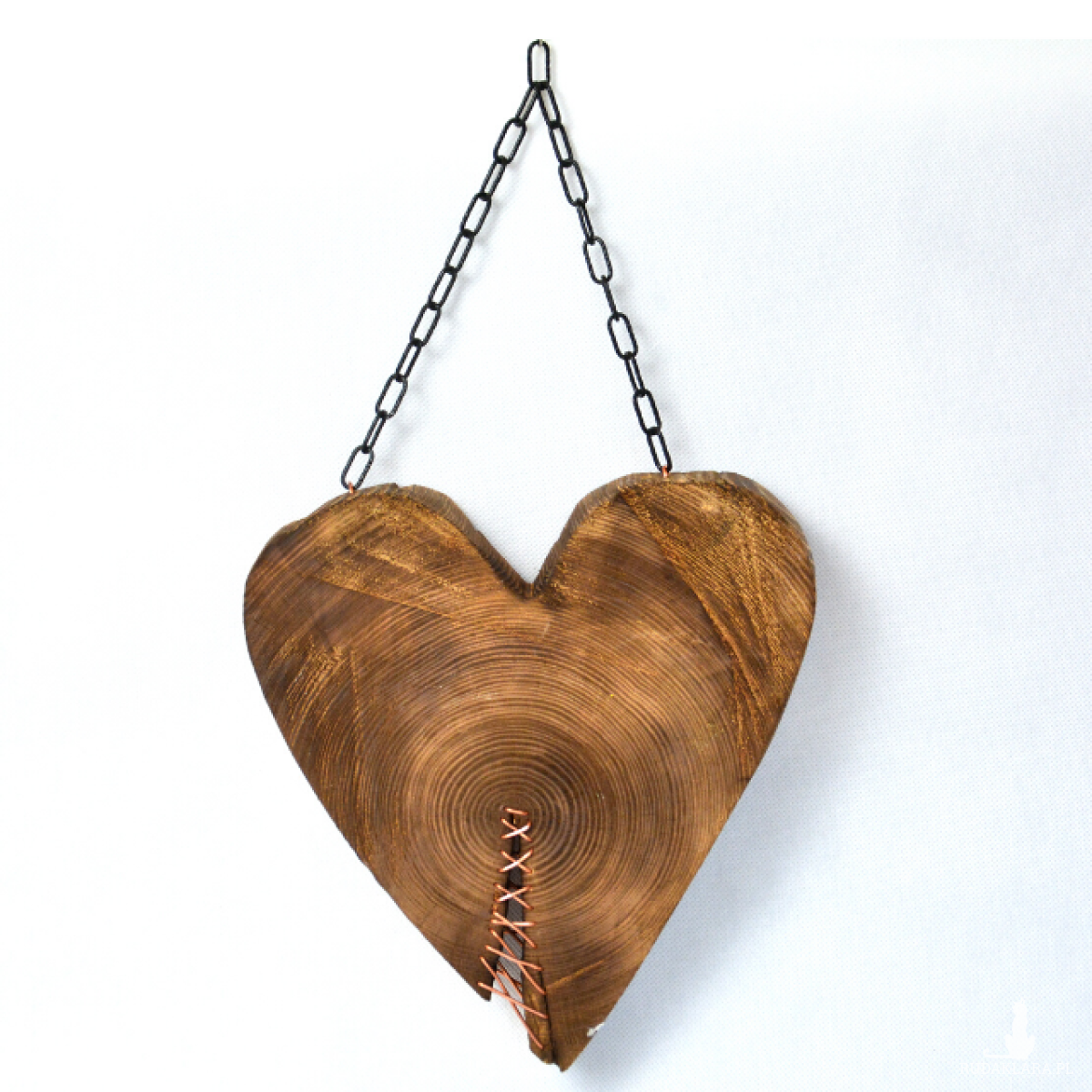Rustykalne serce z 120 letniego drewna