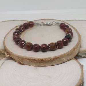 Oryginalna bransoletka z pomarańczowych granatów -Sperssatyn