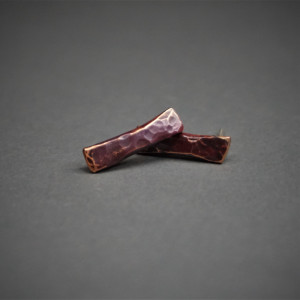 Delikatne - kolczyki sztyfty z miedzi.