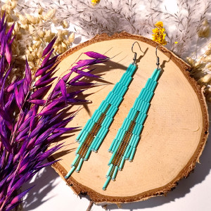 Serenity -  etniczne kolczyki, indiańskie  kolczyki boho