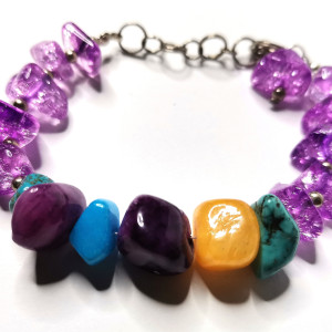 Bransoletka kolorowa folk