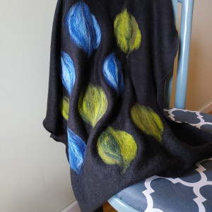 Komin wełniany czarny  tuba