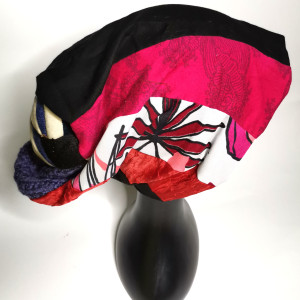 Czapka energetyczna patchworkowa