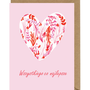 Kartka urodzinowa Serduszko