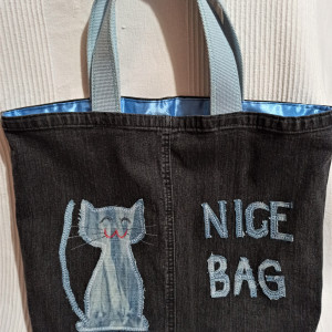 Jeansowa shopperka "nice bag"