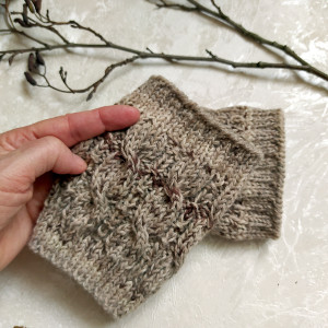 Krótkie getry do botków - Beżowe