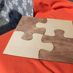 Zestaw podkładek pod kubki puzzle