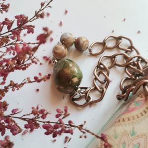 Naszyjnik koraliki kamien