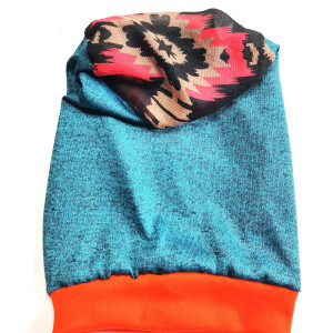 Czapka wiosenna z pomarańczem