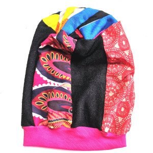 Czapka patchworkowa codzienna