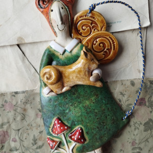 Aniołek leśny z pieskiem