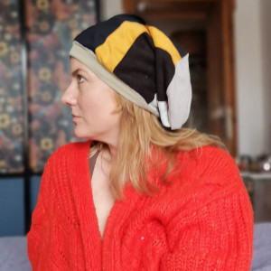 Czapka patchworkowa codzienna