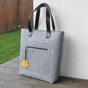 TOP GLAM - torebka na ramię - SZARA