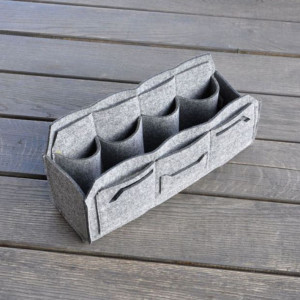 Filcowy organizer na biurko - z przegrodami